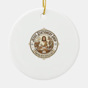 Ornamento De Cerâmica Papelaria Jesus Papelaria Jesus Cristo
