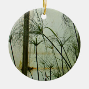 Ornamento De Cerâmica Papiro