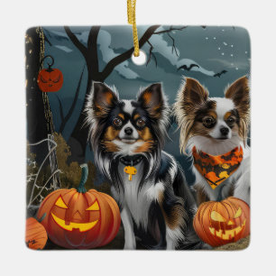 Ornamento De Cerâmica Papoila de Halloween Assustador