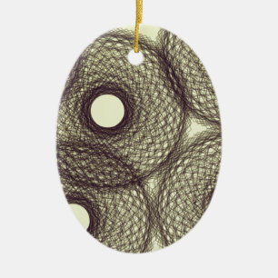 Ornamento De Cerâmica para baixo na escuridão