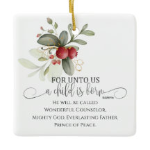 Para nós, uma Criança é Nascer Isaiah 9:6 Bíblia d