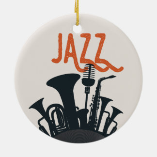 Ornamento De Cerâmica Para quem gosta de jazz.