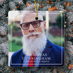 Ornamento De Cerâmica Para Sempre Em Nossos Corações Fotografia Memori