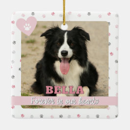 Ornamento De Cerâmica Para sempre em nossos corações Rainbow Bridge Pet