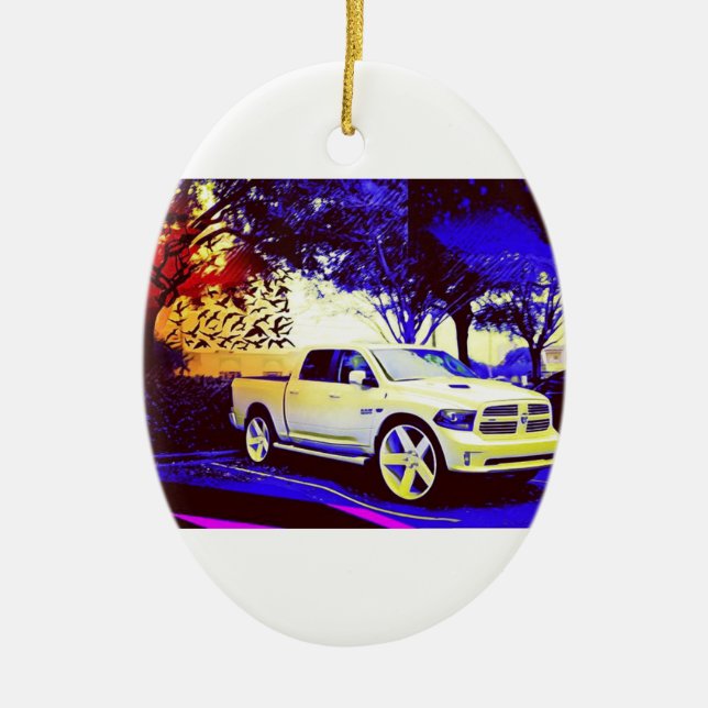 ORNAMENTO DE CERÂMICA PARADA DE CAMINHÃO DE MID-KNIGHT (Frente)