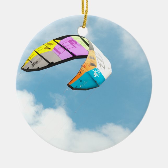 ORNAMENTO DE CERÂMICA PARAGLIDING (Frente)