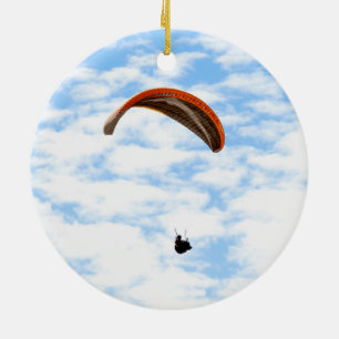 Ornamento De Cerâmica Parapente nas nuvens