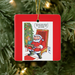 Ornamento De Cerâmica Parceiros de Negócios de Natal adorno de cerâmica