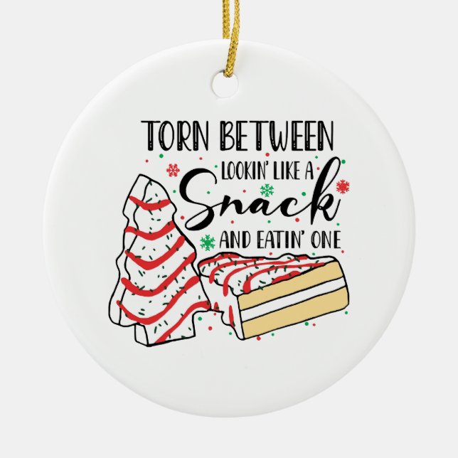 Ornamento De Cerâmica Parecendo Um Snack (Frente)