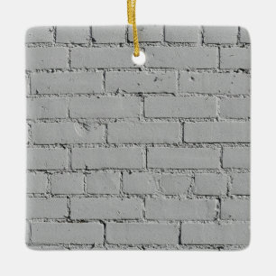 Ornamento De Cerâmica Parede Brick Branco