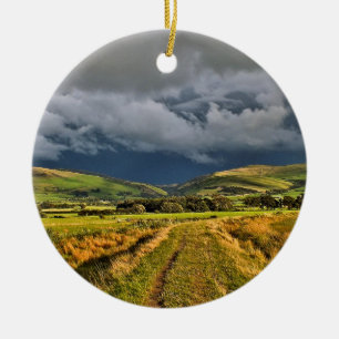 ORNAMENTO DE CERÂMICA PAREDES DE VISUALIZAÇÕES RURAIS