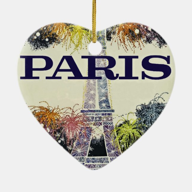 Ornamento De Cerâmica Paris: Poster (Verso)