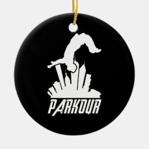 Ornamento De Cerâmica Parkour Freerunner Parkour Runner