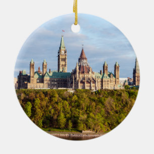 Ornamento De Cerâmica Parliament Hill em Ottawa - Ontário, Canadá