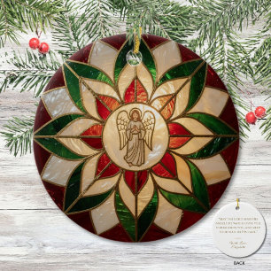 Ornamento De Cerâmica Parol de Anjo Inspirado em Capiz