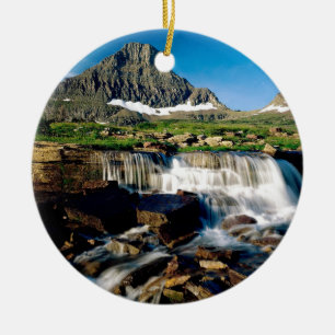 Ornamento De Cerâmica Parque Montana da geleira da montanha
