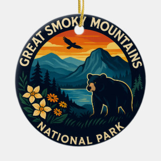 Ornamento De Cerâmica Parque Nacional das Grandes Montanhas Fumosas