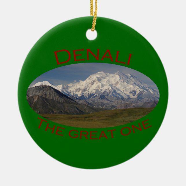 Ornamento De Cerâmica Parque nacional de Denali (Frente)