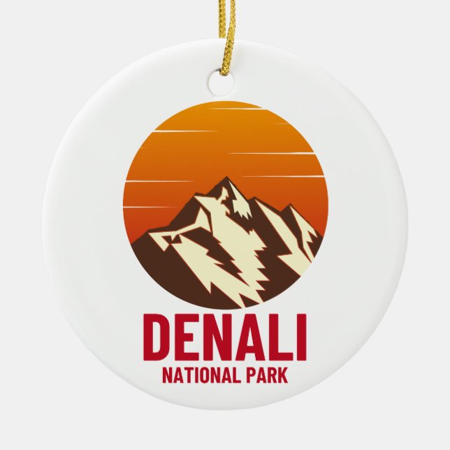 ORNAMENTO DE CERÂMICA PARQUE NACIONAL DENALI (Frente)