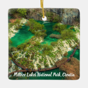 Ornamento De Cerâmica Parque Nacional dos Pequenos Lagos, Croácia estil