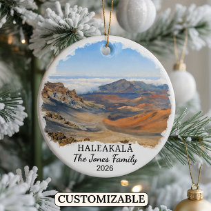 Ornamento De Cerâmica Parque Nacional Haleakalā Personalizado Havaí