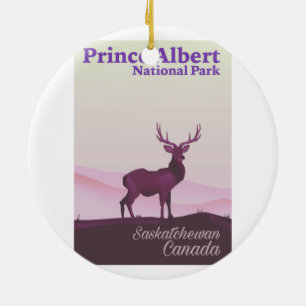Ornamento De Cerâmica Parque Nacional Prince Albert, Saskatchewan, Canad