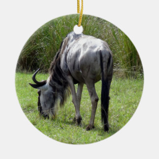 Ornamento De Cerâmica Parte traseira do Wildebeest