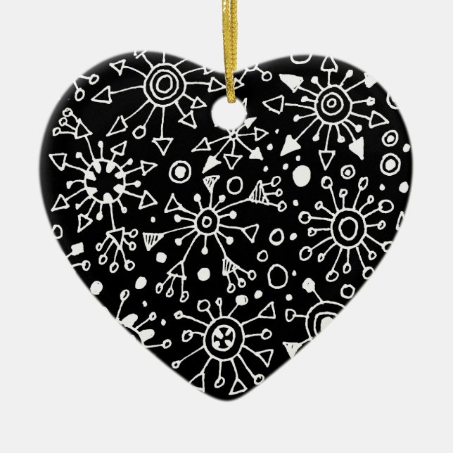 Ornamento De Cerâmica Partículas (Frente)