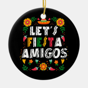 Ornamento De Cerâmica Partido Cinco De Mayo Permite Fiesta Amigos Mexica