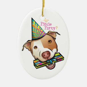 Ornamento De Cerâmica Partido de Pittie