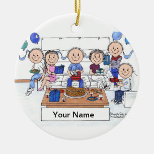 Ornamento De Cerâmica Partido - Homem