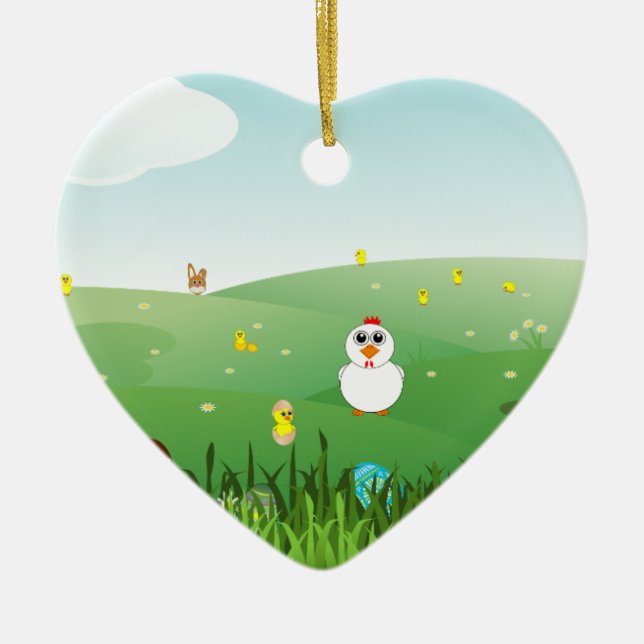 Ornamento De Cerâmica páscoa (Frente)