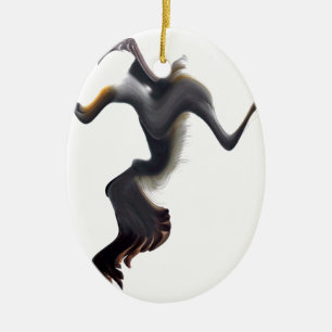 Ornamento De Cerâmica Pássaro do Mar de Abstrato