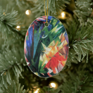 Ornamento De Cerâmica Pássaros (Vogel) por Franz Marc, arte do Cubism d