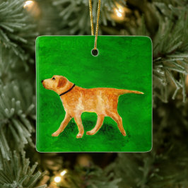 Ornamento De Cerâmica Passeando o Cachorro