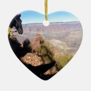 Ornamento De Cerâmica Passeio sul da mula do parque nacional do Grand