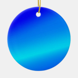 Ornamento De Cerâmica Pastel abstrato de cor azul-ópera ombre