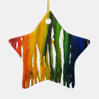 Ornamento De Cerâmica Pastel derretido no exame