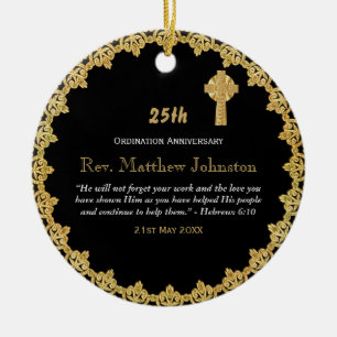 Ornamento De Cerâmica Pastor Anterior Personalizado