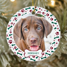 Pata de Cachorro de Natal Imprime Foto de Pet Pers