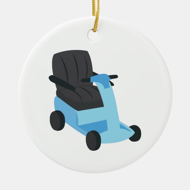 Ornamento De Cerâmica Patinete (Frente)