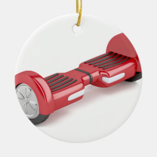 Ornamento De Cerâmica Patinete deequilíbrio vermelho