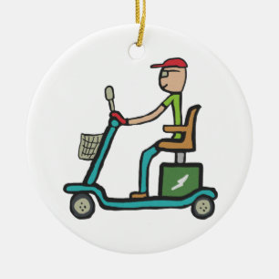 Ornamento De Cerâmica Patinete para mobilidade