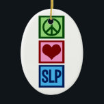 Ornamento De Cerâmica Patologia da língua do discurso<br><div class="desc">Patologia da língua da paz,  do amor e do discurso. Um grande presente do patologista da língua do discurso.</div>