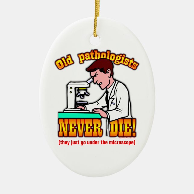 Ornamento De Cerâmica Patologistas (Frente)