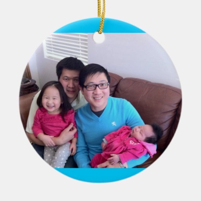 Ornamento De Cerâmica Patrick e Dominic (Frente)