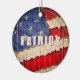 Ornamento De Cerâmica Patriot Flag dos EUA (Lateral)