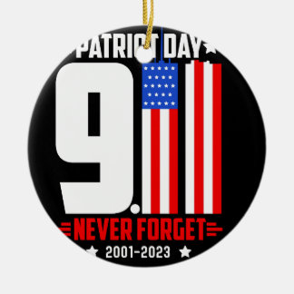 Ornamento De Cerâmica Patriota vetorial dia 911 nunca esqueça a camisa d