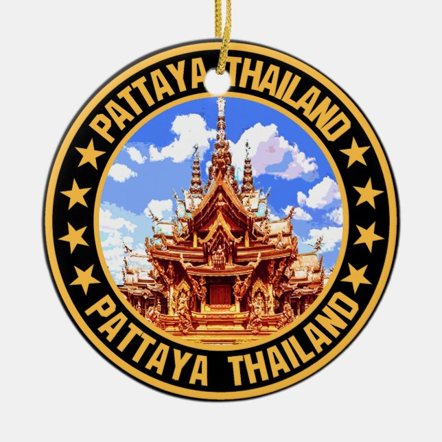 Ornamento De Cerâmica Pattaya (Frente)