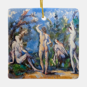Ornamento De Cerâmica Paul Cezanne - Cinco Banhistas